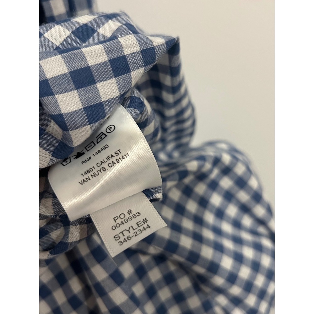 Doen Emmaretta Midi Dress in Blue Gingham Size Medium - Picture 14 of 14